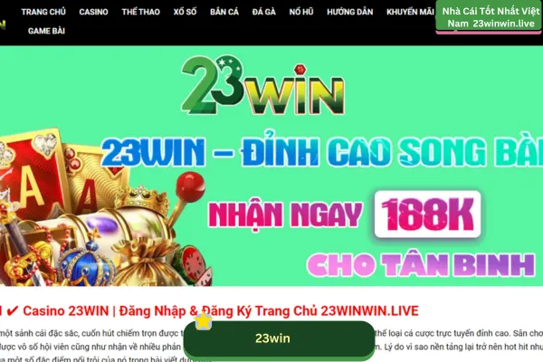 23win - bridalgowns.uk.com là nền tảng giải trí trực tuyến hàng đầu